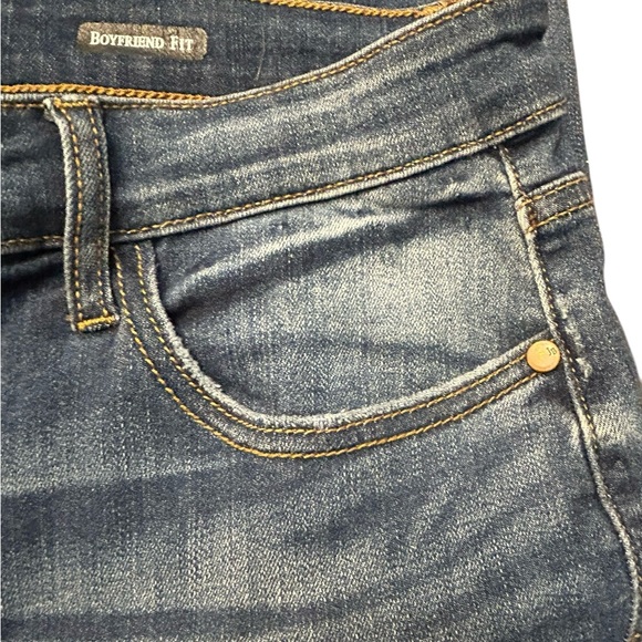 Judy Blue Los Angeles Boyfriend Distressed Stretch Straight Leg Jeans size 15/32 - Picture 9 of 16